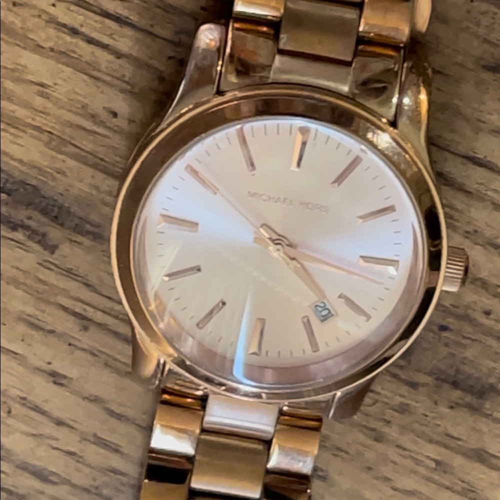 Copper Tone MICHAEL KORS WATCH | Rolex Style M- L wrist | Firm $ - Picture 2 of 10